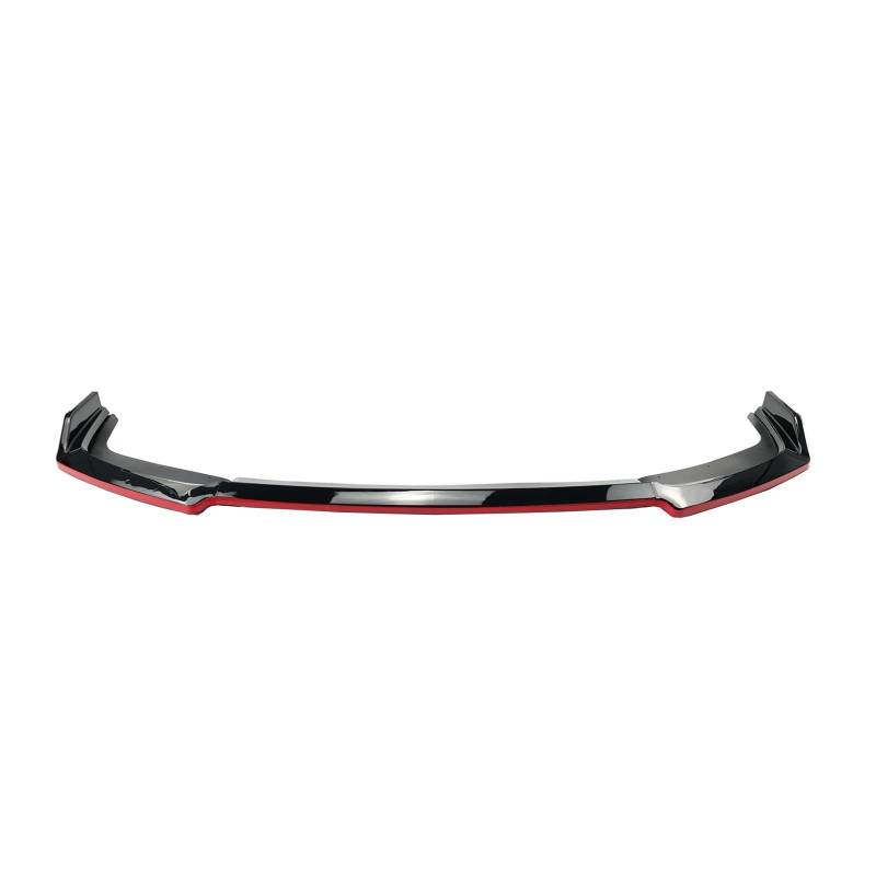 GLONHKDI Kompatibel for Civic 10th FK7 2016-2021 Fließheck SI 2 & 4 Tür Auto Front Stoßstange Lippe TYPE R STYLE Spoiler Splitter Glänzend Schwarz 5 STÜCKE(Black Red) von GLONHKDI