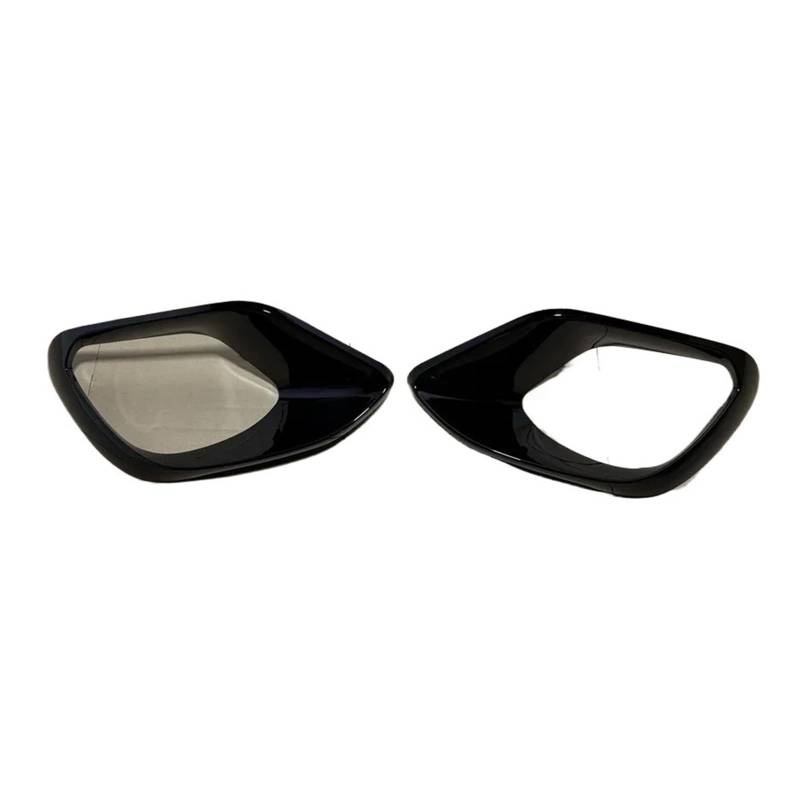 GLONHKDI Kompatibel for Mercedes Benz CLA C118 CLA45 AMG 2020-2023 Auto Front Stoßstange Seite Spoiler Splitter Nebel Lampe Kühlergrill Canards Vents körper Kit(2PCS Black) von GLONHKDI