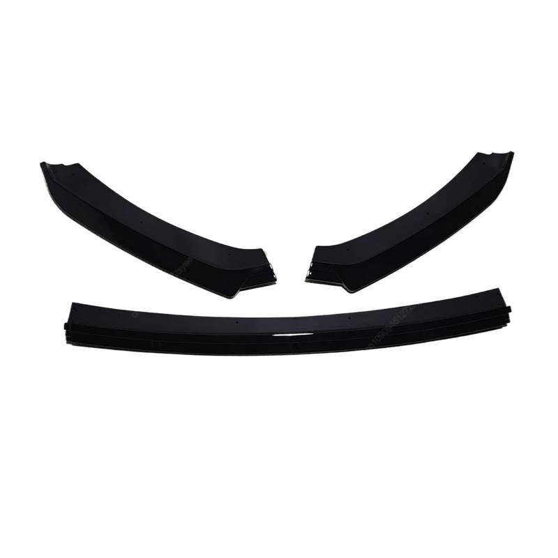 GLONHKDI Kompatibel for Seat Leon 3 MK3 5F TDI ST SC 2012-2016 Tuning ABS Spoiler Zubehör 3-teilige Frontstoßstange Splitter Lip Diffusor Body Kits(Gloss Black) von GLONHKDI