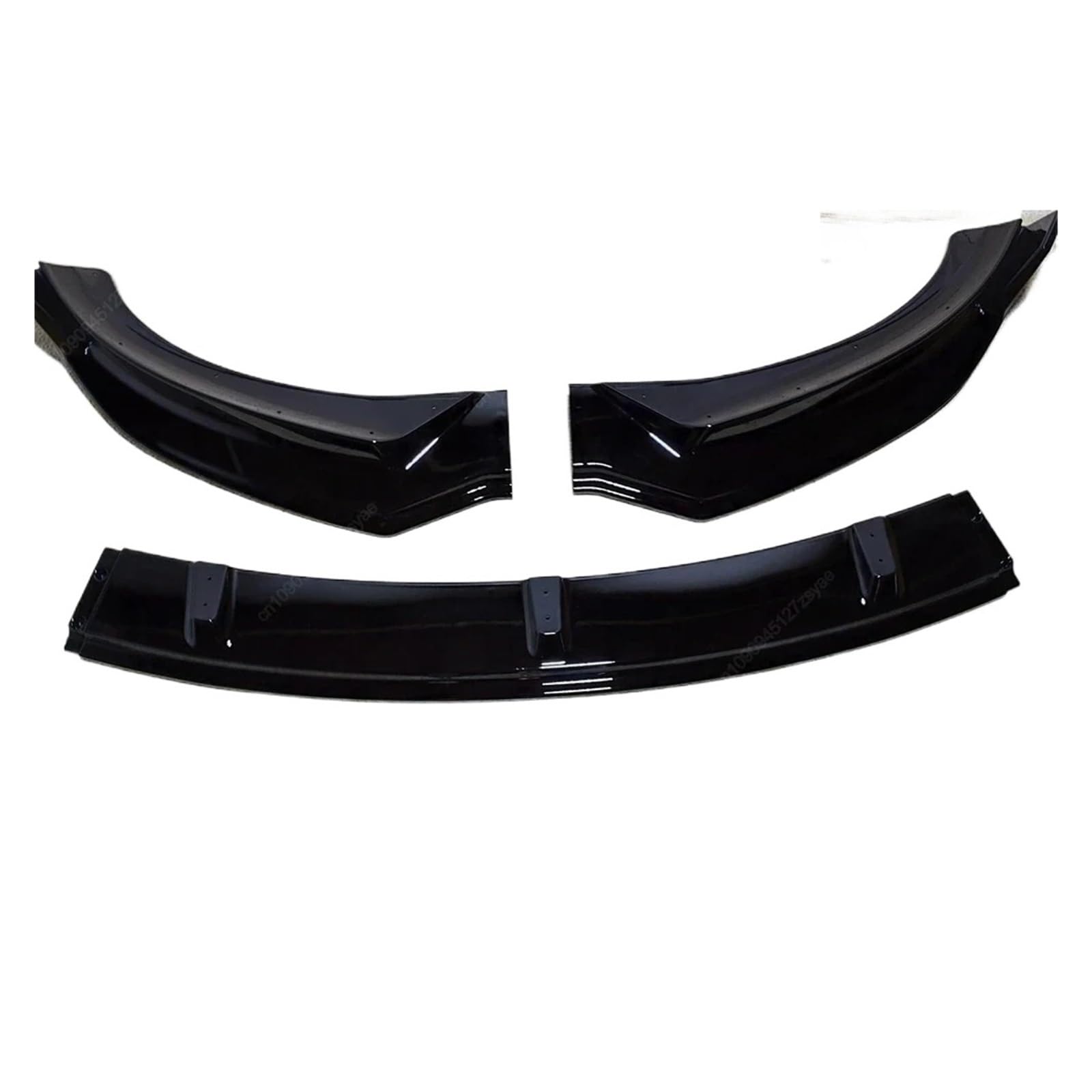 GLONHKDI Kompatibel for Tesla Model 3 Highland 2024 Auto Frontstoßstange Lippe Kinn Spoiler Splitter Diffusor Bodykits Tuning ABS Kunststoff Glanz Schwarz(Gloss Black) von GLONHKDI