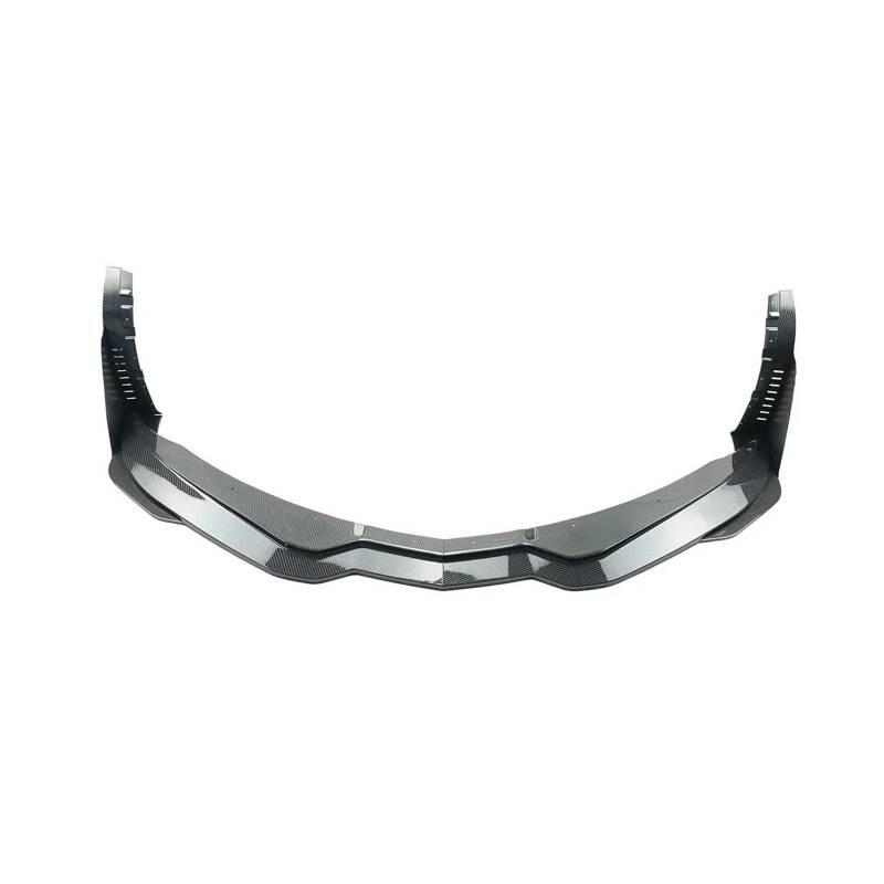 GLONHKDI Kompatibel mit Corvette C7 Z06 2014–2019 Stingray Z51 Stage 3 Style Auto-Frontstoßstange Lippe & Seitenflügel Spoiler Splitter glänzend schwarz(Carbon Fiber Style) von GLONHKDI