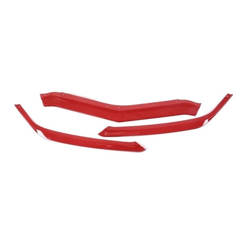 GLONHKDI Kompatibel mit Corvette C8 Z51 2020-2023 Auto Front Stoßstange Lip Splitter Stoßstange Diffusor Schutz Protector Front Stoßstange Lip Splitter(Red) von GLONHKDI