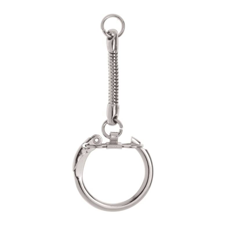 GLOREX 6 1835 014 Schlüsselanhänger, Metall, silber, 25 mm von GLOREX