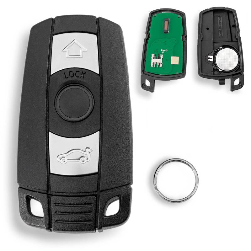 KR55WK49127 868MHZ 3 Tasten Fernbedienungs Schlüssel Für BMW 1 3 5 6 Z4 X1 X3 X5 Serie E46 E60 E61 E63 E64 E70 E71 E72 E90 E91 E92 mit ID46 Chip Schlüsselring von GLOUVDEYZ
