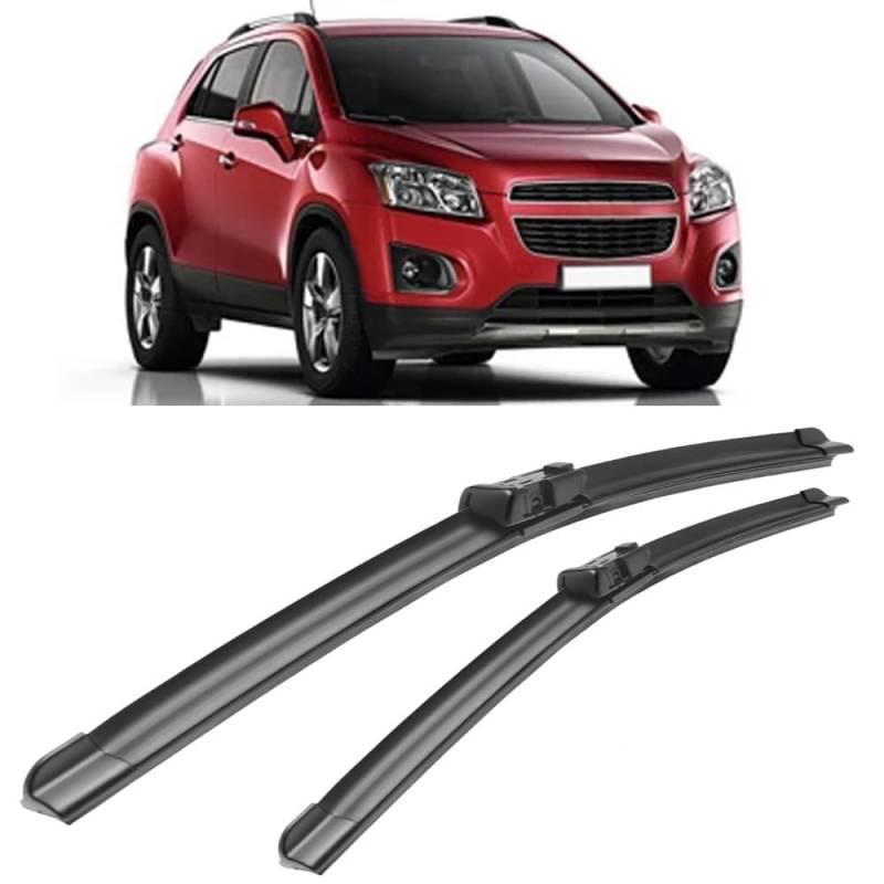 Auto Scheibenwischer für Chevrolet Trax 2012-2016 26"+14", Frontwischerblatt-Set Für Windschutzscheibe Fenster Regenbürsten Auto Scheibenwischer von GLYGLY