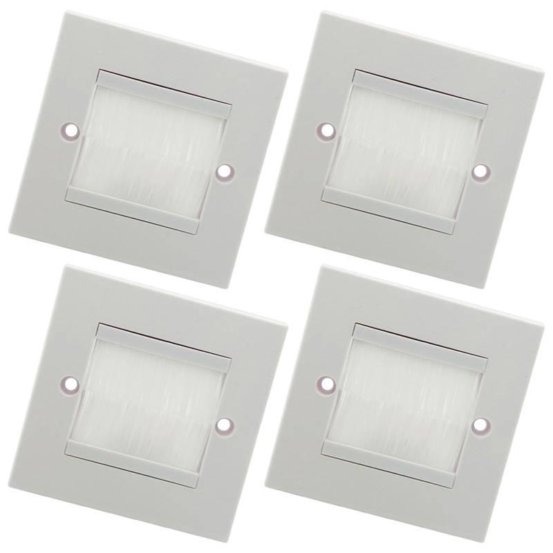 4pcs Pinsel Wandplattenanschlusseinsatzabdeckungen Einer Banden Borsten Binsel Wandplattenanschluss Einsatz Abdeckungsmontageplatte von GMBYLBY