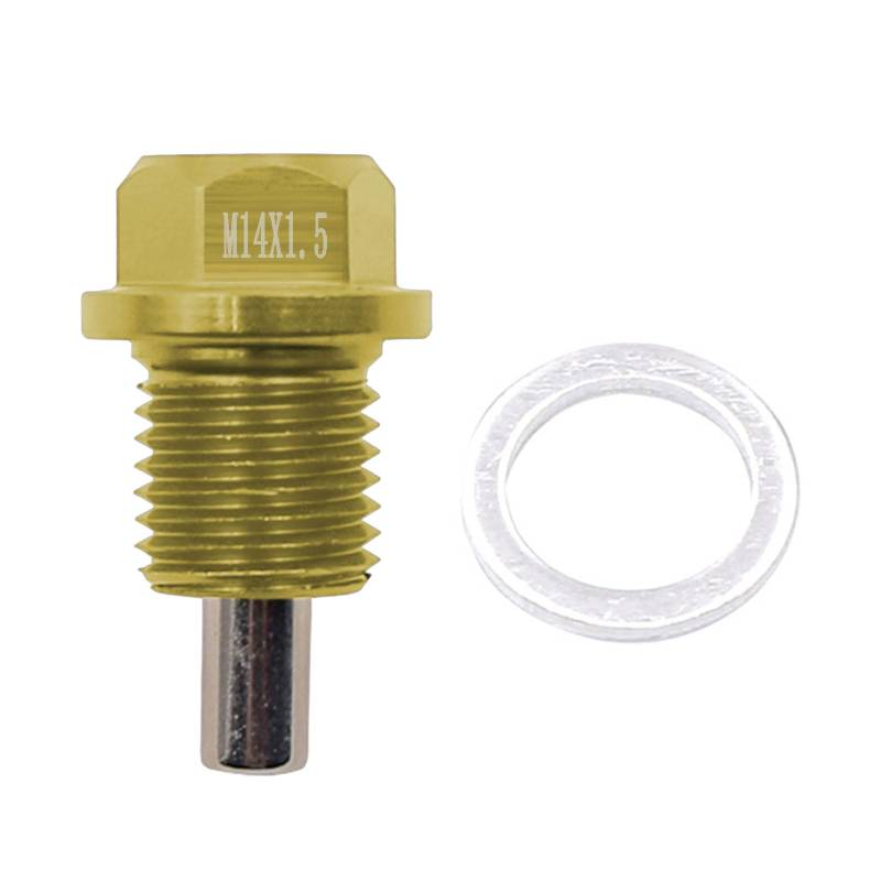 GMBYLBY Ölabflussstecker Ersatzzubehör Einfache Installation Magnetische Sumpf Abflussmutterschraubenschrauben Mit Unterlegdichtung von GMBYLBY