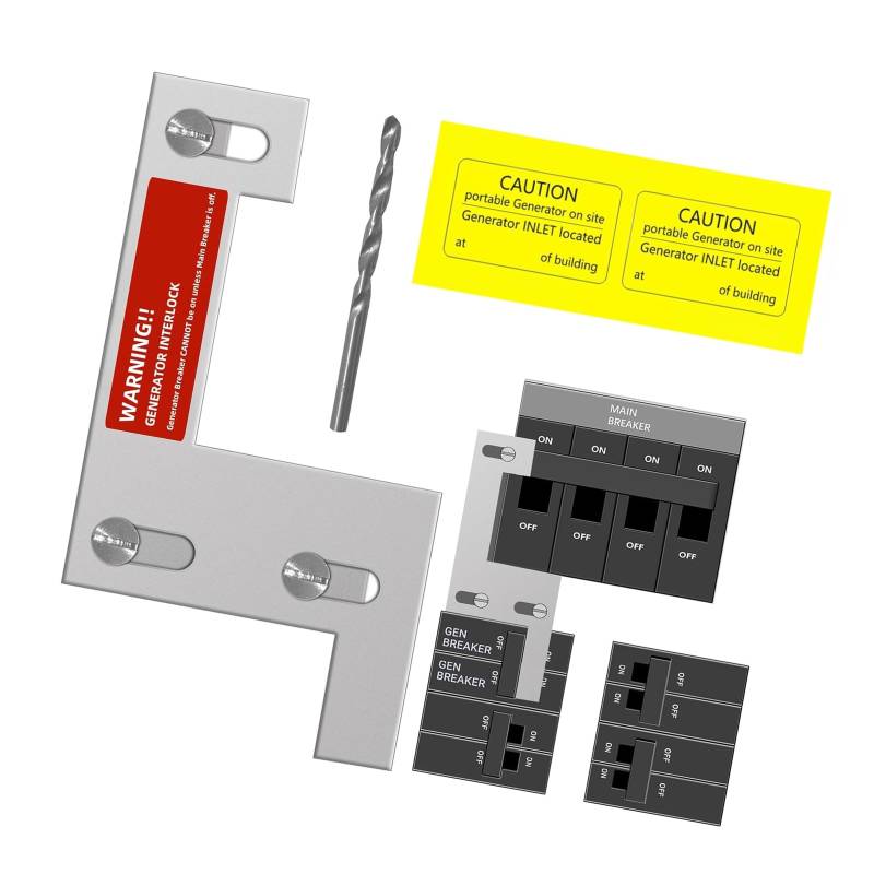Generator Interlocks Plattenkits 150/200AMP Panel Und Interlocks Kits Circuits Breaker Panel Dauer von GMBYLBY