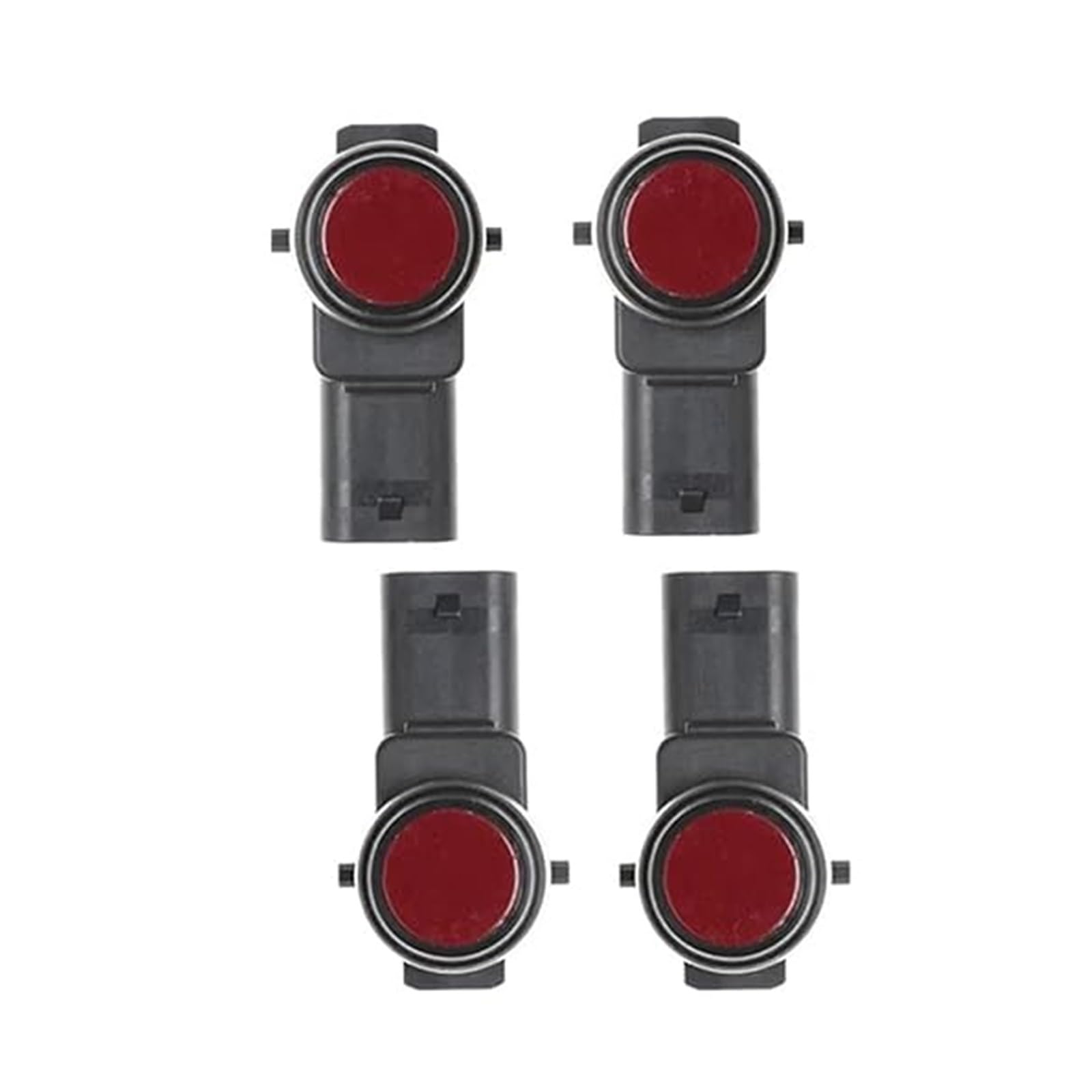 Auto Einparkhilfe Für Vw Für G&olf Für T&Ouran Für EOS Auto Pdc Parkplatz Sensor Assist System Objekt 7l5919275(rot,4PCS) von GMEVEMKFKG