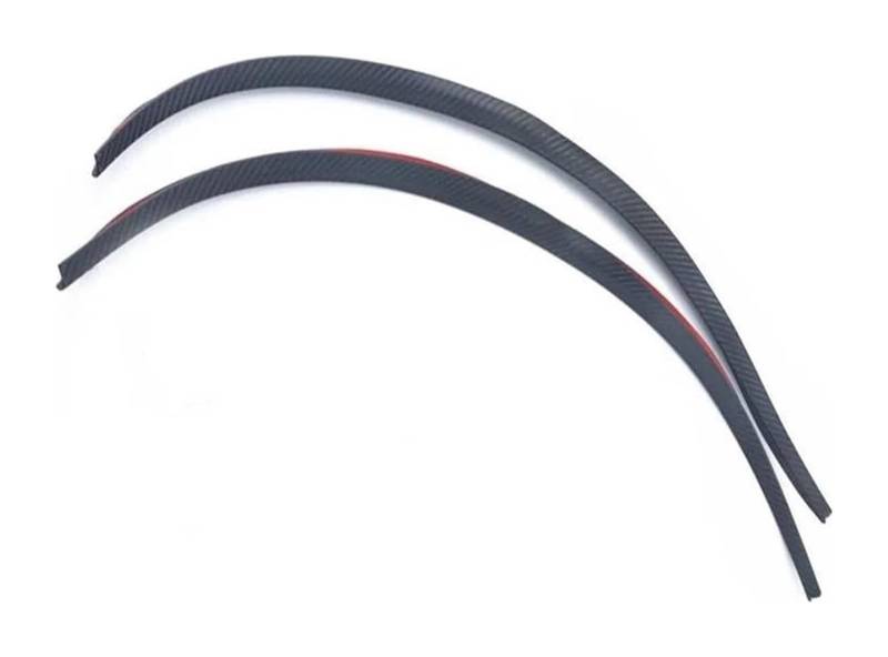 Kotflügel 2/4 Stücke Universal Schwarz/Carbon Faser Körper Kit Trim Fender Flare Gummi Rad Augenbraue Anti-scratch Streifen Lip Aufkleber von GMEVEMKFKG