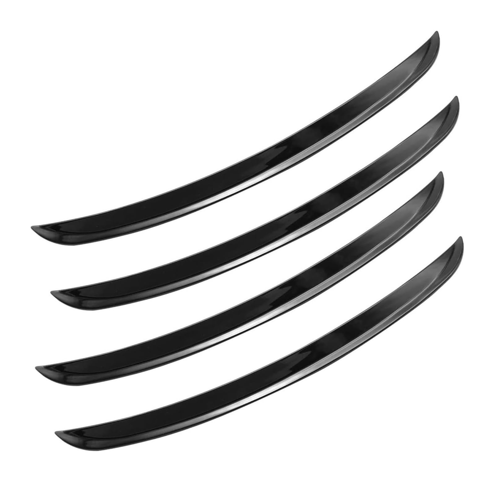 Kotflügel 4 Stücke Universal Anti-scratch Streifen Lippen Aufkleber Kotflügel Auto Lkw Körper Kit Molding Trim Fender Flare Gummi Rad Augenbraue(32cmx4) von GMEVEMKFKG