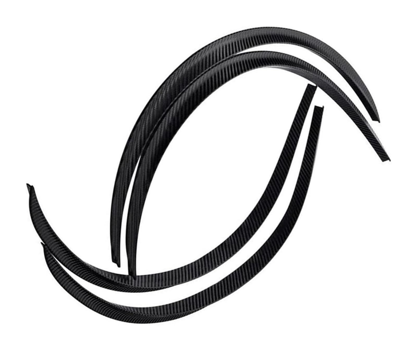 Kotflügel Augenbrauen-Lippen-Anti-Kratz-Streifen-Aufkleber Schmutzfänger Schutzverkleidung Auto-LKW-Körper Kotflügelverbreiterung Gummi-Radkästen 9566565562(Carbon Fiber) von GMEVEMKFKG