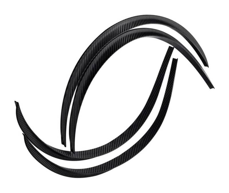 Kotflügel Augenbrauen-Lippen-Anti-Kratz-Streifen-Aufkleber Schmutzfänger Schutzverkleidung Auto-LKW-Körper Kotflügelverbreiterung Gummi-Radkästen 9566565562(Carbon Fiber) von GMEVEMKFKG