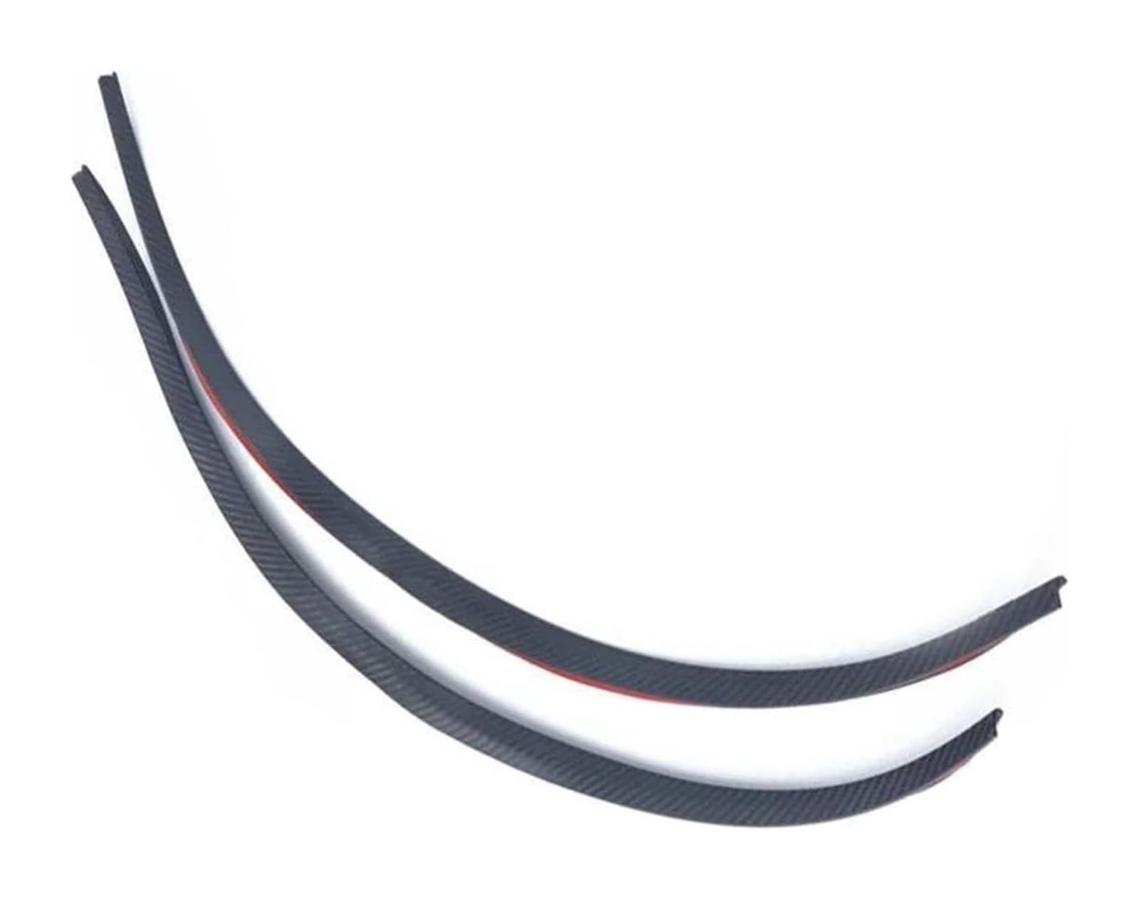 Kotflügel Für A&ccord Für City Für Civic Für CR-V Für Odyssey Für Fit Universelle Auto-Rad-Augenbrauen-Anti-Kratz-Streifen-Lippenaufkleber(2pcs Carbon Fiber Look) von GMEVEMKFKG