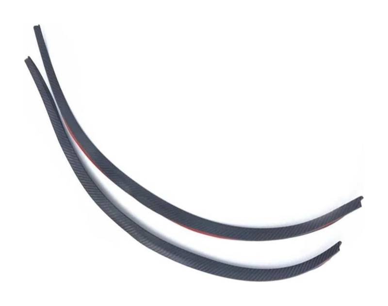 Kotflügel Für A&ccord Für City Für Civic Für CR-V Für Odyssey Für Fit Universelle Auto-Rad-Augenbrauen-Anti-Kratz-Streifen-Lippenaufkleber(2pcs Carbon Fiber Look) von GMEVEMKFKG