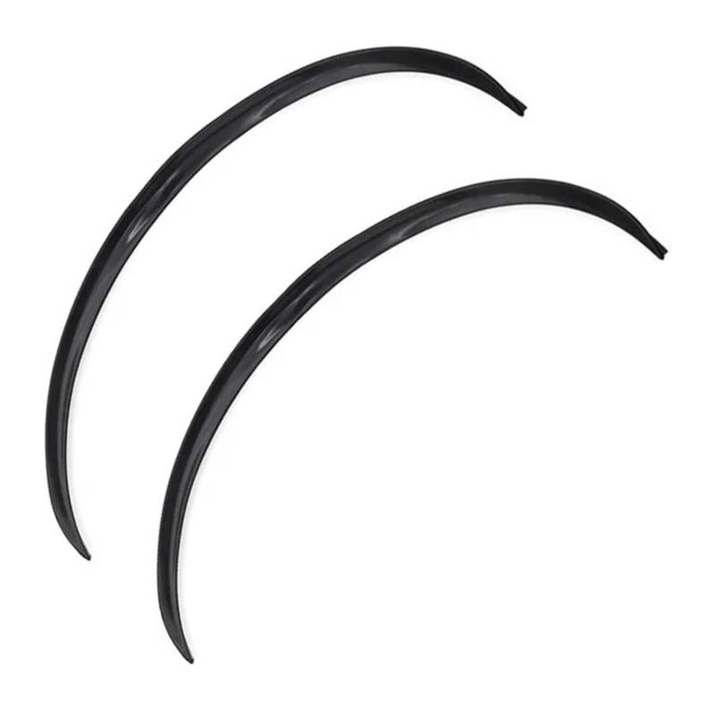Kotflügel Für A3 A4 A5 A6 A8 Universal Auto Rad Augenbraue Anti-Kratz-Streifen Lip Aufkleber Bögen Kotflügel(4pcs Black) von GMEVEMKFKG