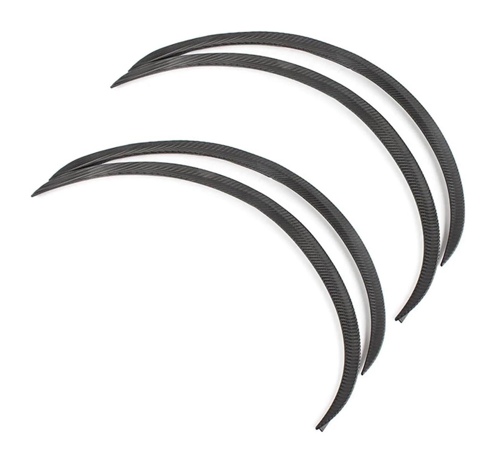 Kotflügel Für B&MW 1 3 4 5 7 Serie X1 X3 X4 X5 X6 Auto Rad Augenbraue Bogen Fender Flares Abdeckung Trim Mit Aufkleber Augenbrauen 73cm/29''(Carbon Fiber Black) von GMEVEMKFKG