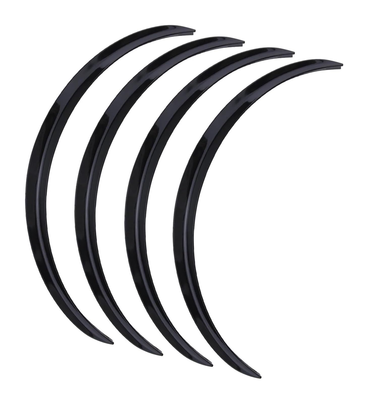 Kotflügel Für B&MW 1 3 4 5 7 Serie X1 X3 X4 X5 X6 Auto Rad Augenbraue Bogen Fender Flares Abdeckung Trim Mit Aufkleber Augenbrauen 73cm/29''(Glossy Black) von GMEVEMKFKG