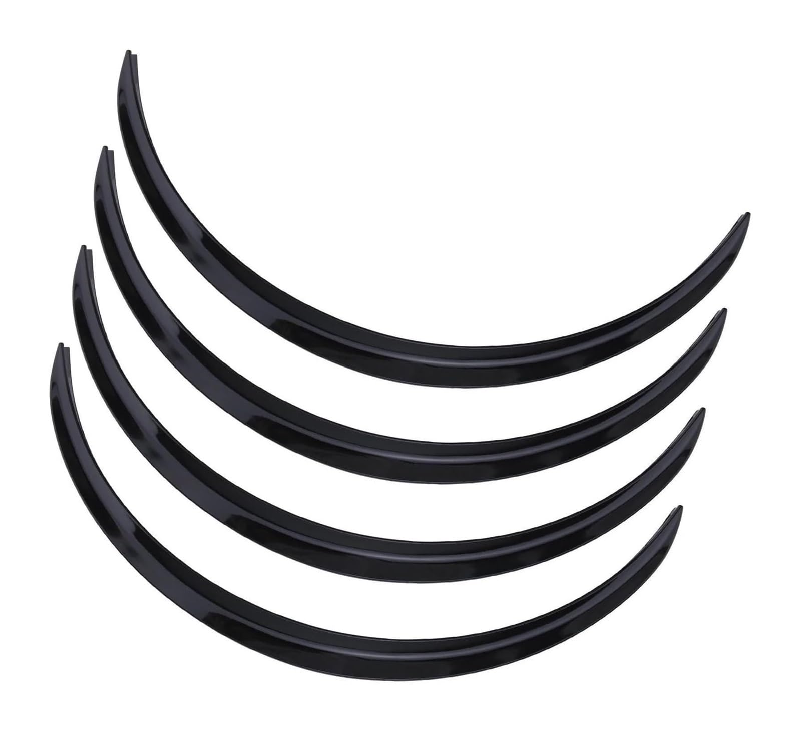 Kotflügel Für B&MW 1 3 4 5 7 Serie X1 X3 X4 X5 X6 Auto Rad Augenbraue Bogen Trim Lippen Streifen Kotflügelverbreiterungen Radkästen Kotflügel(4pcs-glossy Black) von GMEVEMKFKG
