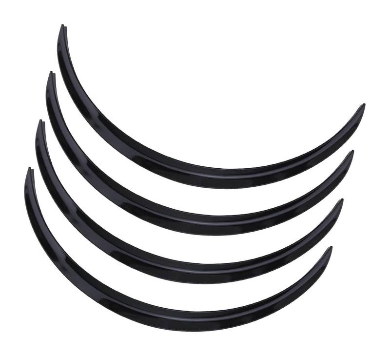 Kotflügel Für B&MW 1 3 4 5 7 Serie X1 X3 X4 X5 X6 Auto Rad Augenbraue Bogen Trim Lippen Streifen Kotflügelverbreiterungen Radkästen Kotflügel(4pcs-glossy Black) von GMEVEMKFKG