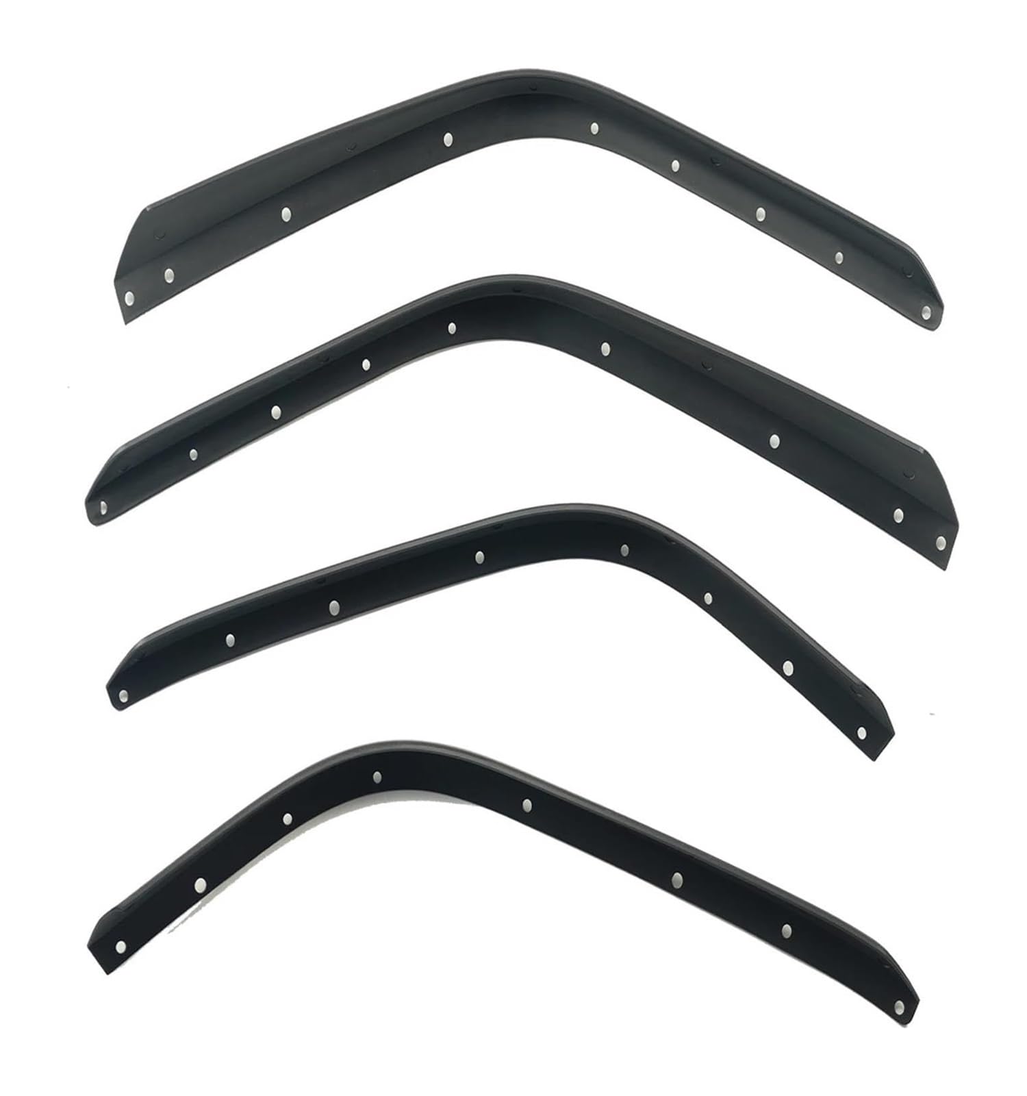 Kotflügel Für J&eep Für Wrangler Für Gladiator JT 2018-2023 Auto Rad Augenbrauen Auto Fender Flares Vorne Hinten Bogen Klappen Kotflügel Splash(Low Fender Version) von GMEVEMKFKG