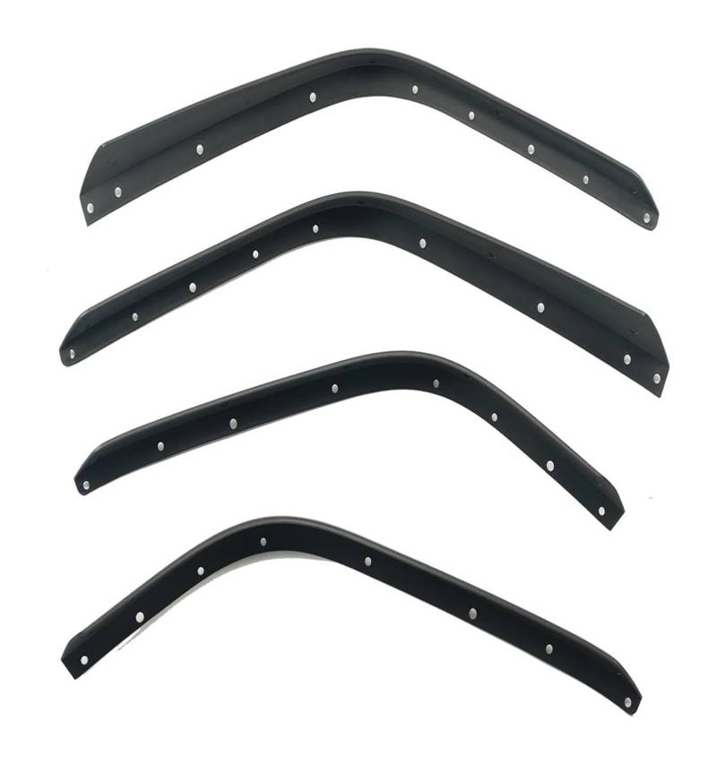 Kotflügel Für J&eep Für Wrangler Für Gladiator JT 2018-2023 Auto Rad Augenbrauen Auto Fender Flares Vorne Hinten Bogen Klappen Kotflügel Splash(Low Fender Version) von GMEVEMKFKG
