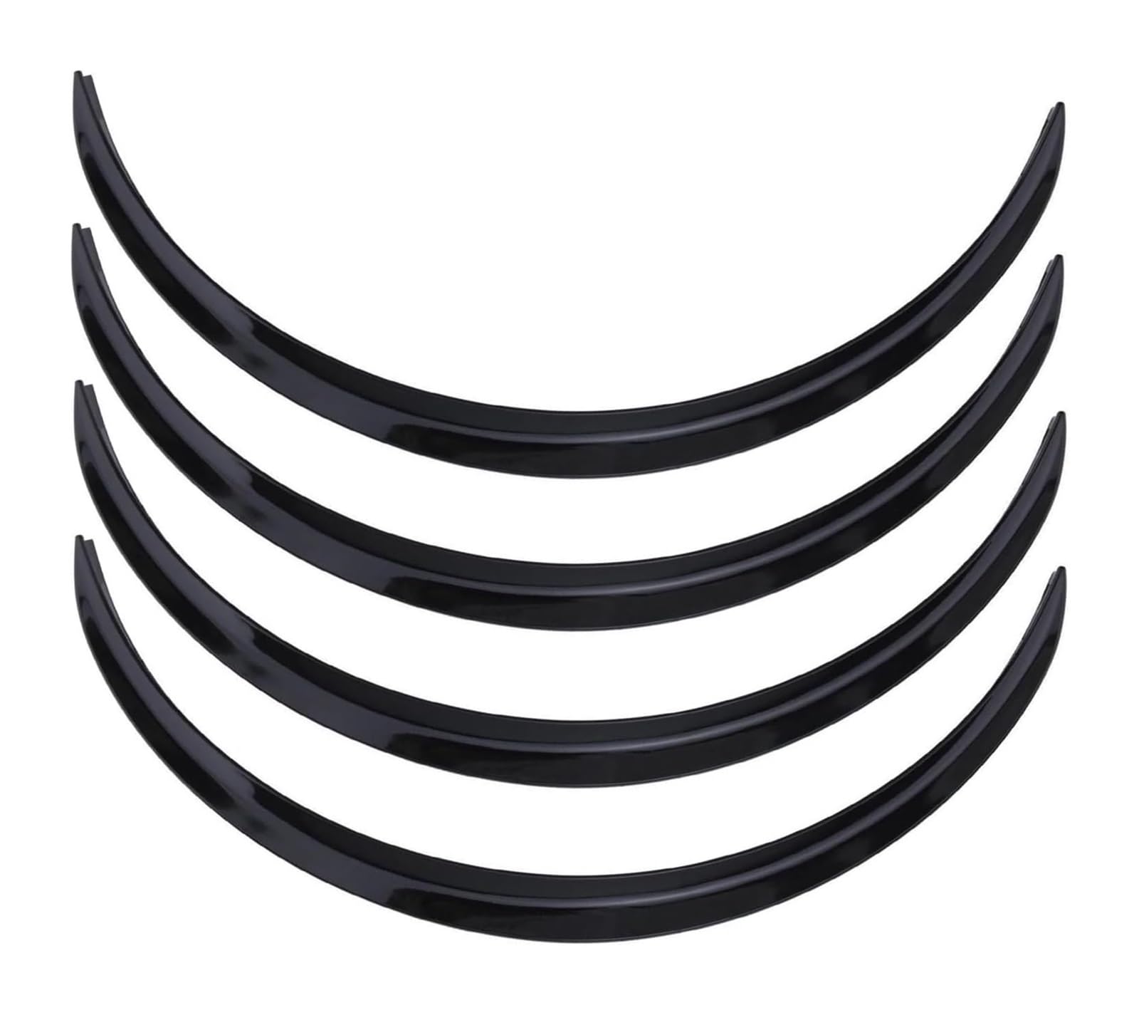 Kotflügel Für Kia Für Optima Für Rio Für Sportage Universal Auto Rad Augenbraue Kotflügelverbreiterungen Aufkleber Augenbrauen 73cm/29''(Glossy Black) von GMEVEMKFKG