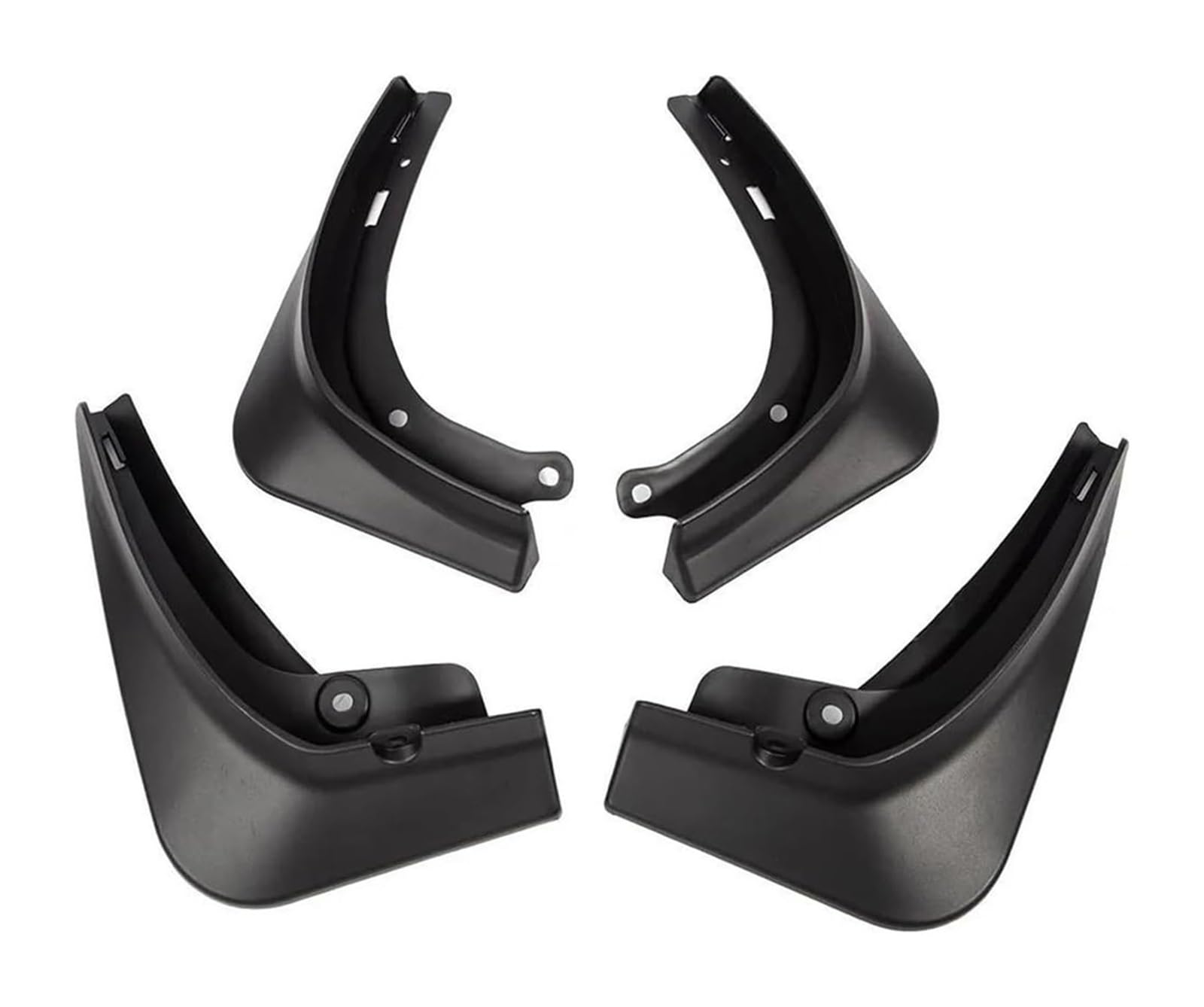 Kotflügel Für Model Y 4 Teile/satz Kotflügel Matte Schwarz Carbon Fiber ABS Modell Energie Auto Schmutzfänger(B) von GMEVEMKFKG