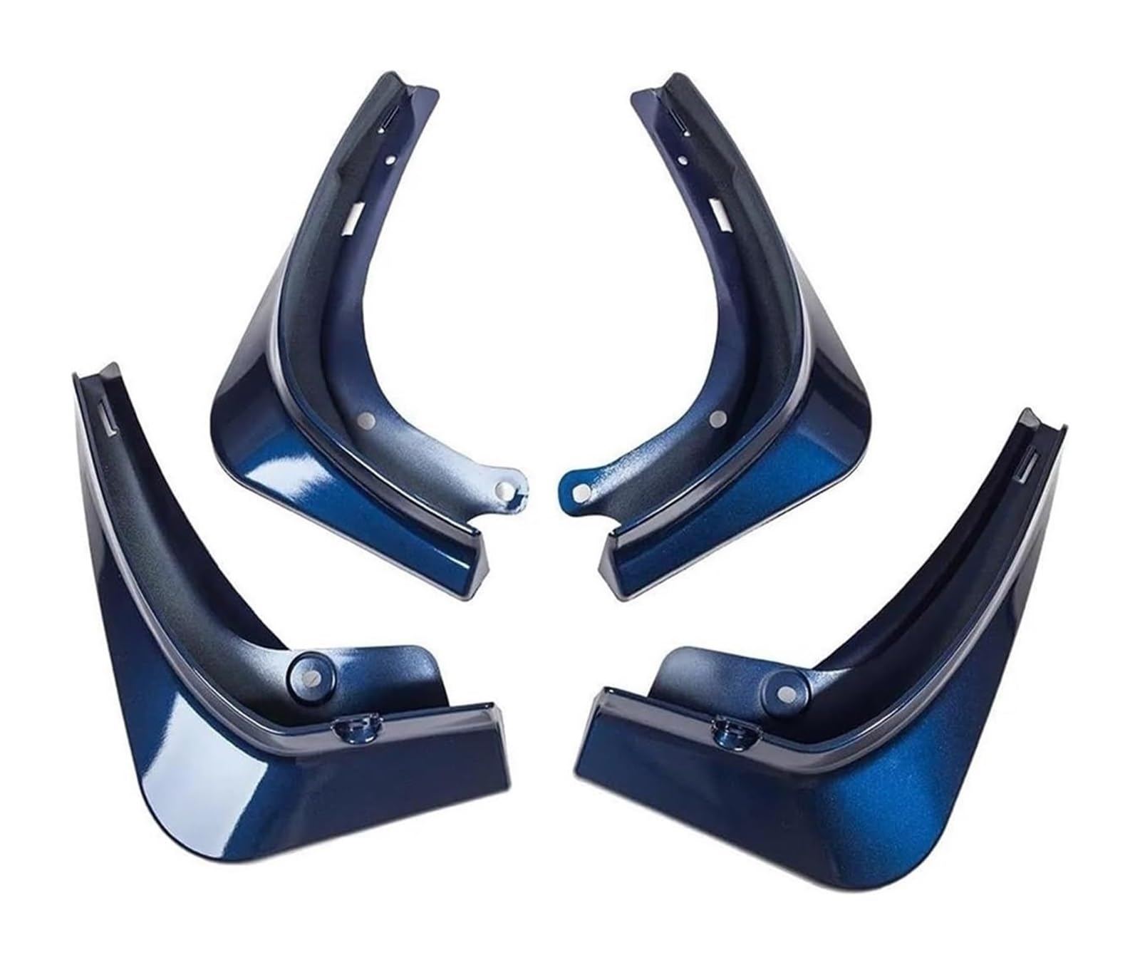 Kotflügel Für Model Y 4 Teile/satz Kotflügel Matte Schwarz Carbon Fiber ABS Modell Energie Auto Schmutzfänger(Blau) von GMEVEMKFKG