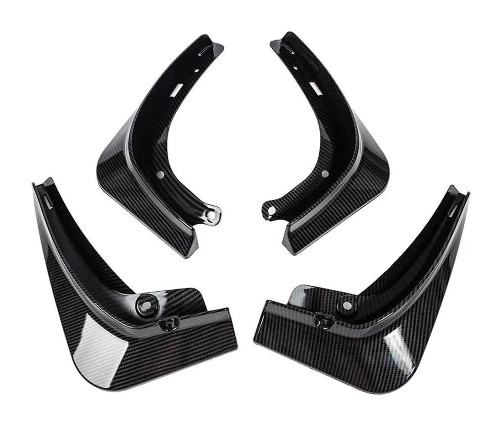 Kotflügel Für Model Y 4 Teile/satz Kotflügel Matte Schwarz Carbon Fiber ABS Modell Energie Auto Schmutzfänger(Carbon Fiber) von GMEVEMKFKG