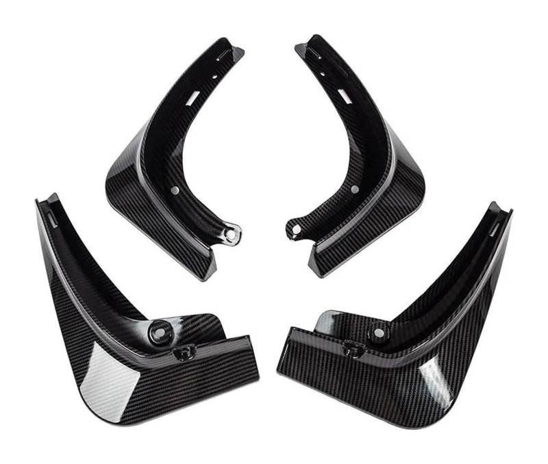 Kotflügel Für Model Y 4 Teile/satz Kotflügel Matte Schwarz Carbon Fiber ABS Modell Energie Auto Schmutzfänger(Carbon Fiber) von GMEVEMKFKG