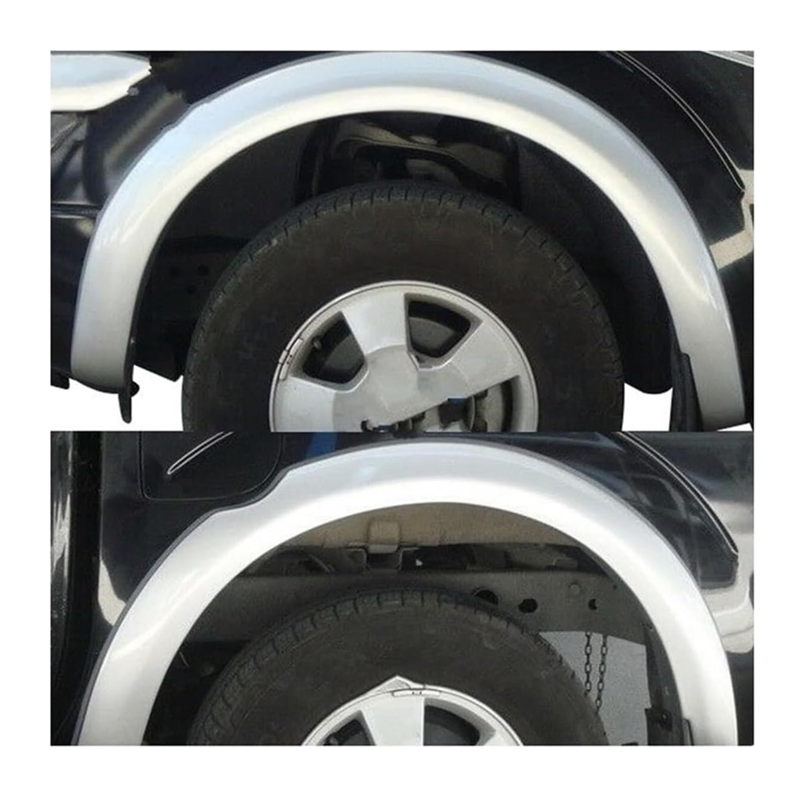 Kotflügel Für N&issan Für Frontier Für Navara D40 2006-2013 Auto Kotflügel Fender Flare Arch Räder Zubehör Rad Fender Flares(Silver 6 pcs) von GMEVEMKFKG