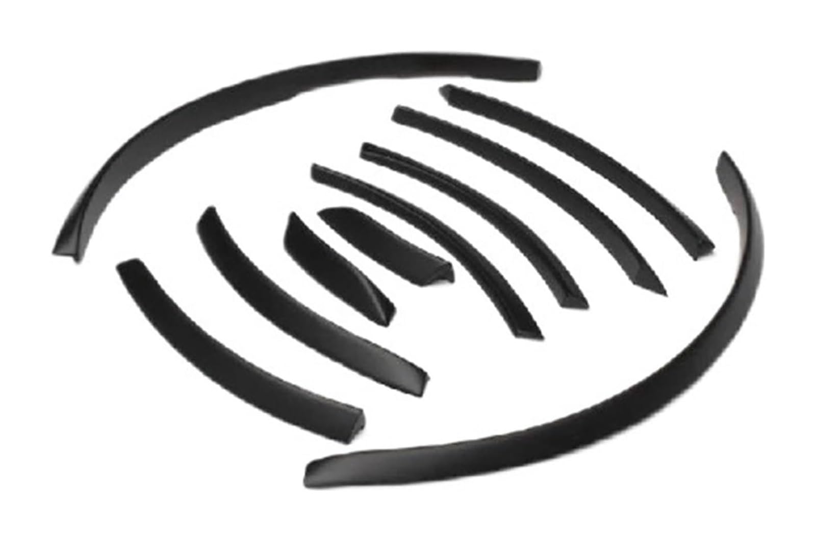 Kotflügel Für Q7 RSQ7 Für Sline SQ7 2006-2015 Auto Radkästen Kotflügel Bogen Fähre Augenbrauen Augenlider Kotflügelverbreiterungen Streifen Zierleisten(Bright Black) von GMEVEMKFKG