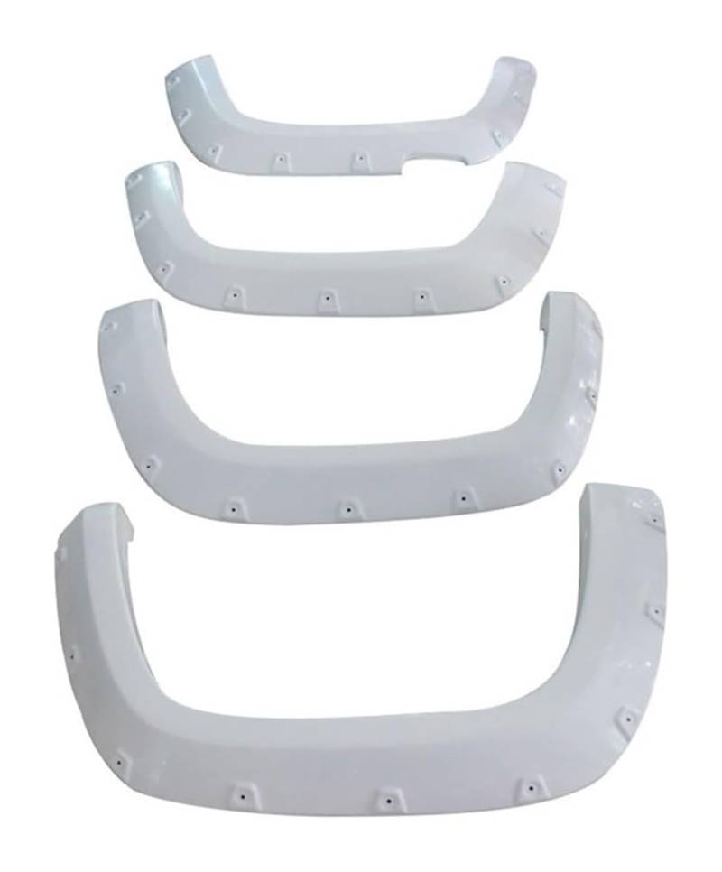 Kotflügel Für VW Für Amarok 2009-2018 Doppel Kabine Rad Fender Flares Auto Kotflügel Fender Flares Zubehör(Weiß) von GMEVEMKFKG