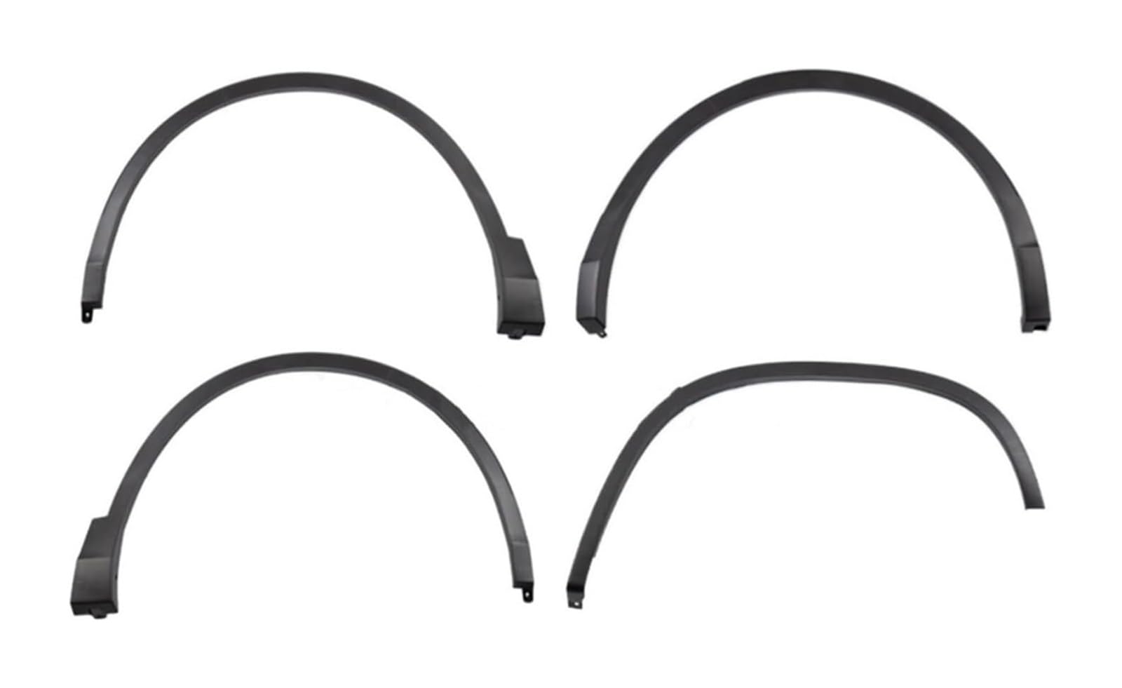 Kotflügel Für VW Für T&iguan 2009-2021 Auto Rad Augenbraue Schutz Aufkleber Rad-bogen Augenbraue Bogen Dekorative Kit Rad Fender Flares(2009-2016) von GMEVEMKFKG