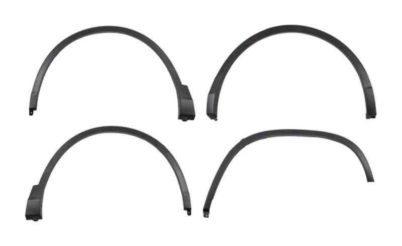 Kotflügel Für VW Für T&iguan 2009-2021 Auto Rad Augenbraue Schutz Aufkleber Rad-bogen Augenbraue Bogen Dekorative Kit Rad Fender Flares(2009-2016) von GMEVEMKFKG