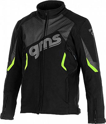 GMS-Moto Arrow, Textiljacke - Schwarz/Grün - XS von GMS-Moto