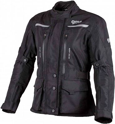 GMS-Moto Gear, Textiljacke wasserdicht Damen - Schwarz - 3XL von GMS-Moto