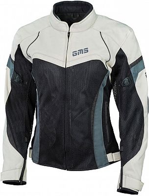 GMS-Moto Tara, Textiljacke Damen - Beige/Schwarz - L von GMS-Moto