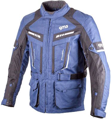 GMS-Moto Track Light, Textiljacke - Blau/Schwarz - L von GMS-Moto