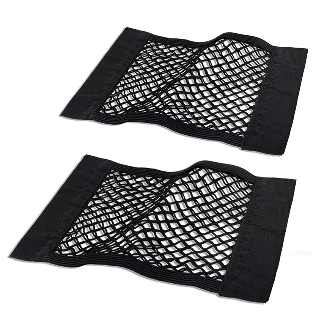 Kofferraum Netztasche 2 Stück, 60 x 25cm, Universal Kofferraumnetz Schutznetz Elastisch Kofferraum Aufbewahrung Netz Mit Klettverschluss für Auto/SUV, Gepäcknetz aus Nylon Kofferraum Netztasche 2 Stück, 60 x 25cm, Universal Kofferraumnetz Schutznetz Elastisch Kofferraum Aufbewahrung Netz Mit Klettverschluss für Auto/SUV, Gepäcknetz aus Nylon von GNALIA