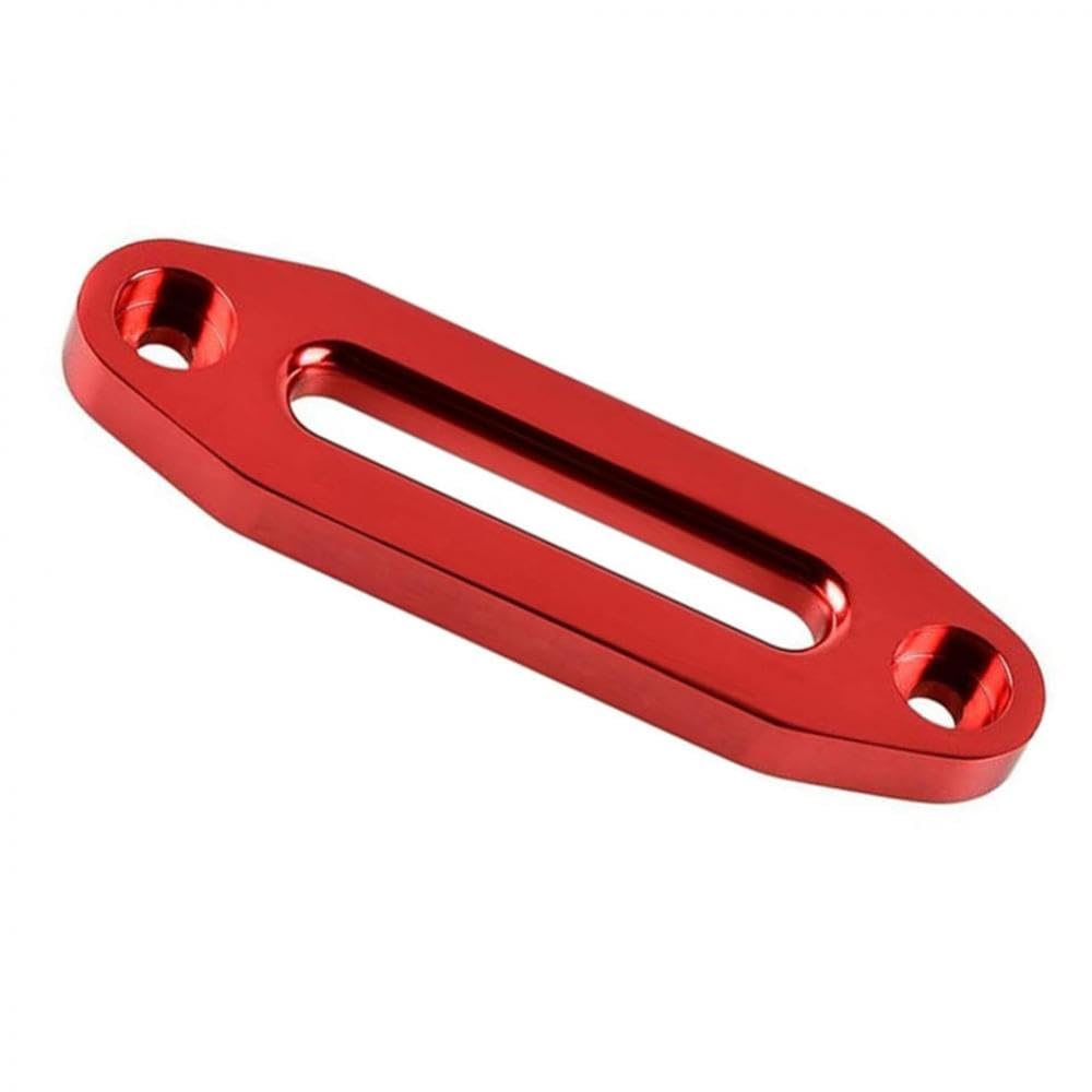 152 mm 6 Zoll Aluminium Hawse Fairlead für 4500 Pfund Winde kompatibel mit synthetischen Seil für 4WD 4x4 Recovery ATV-Zubehör für 4500-7000 Winden(Red) von GNOVIATL