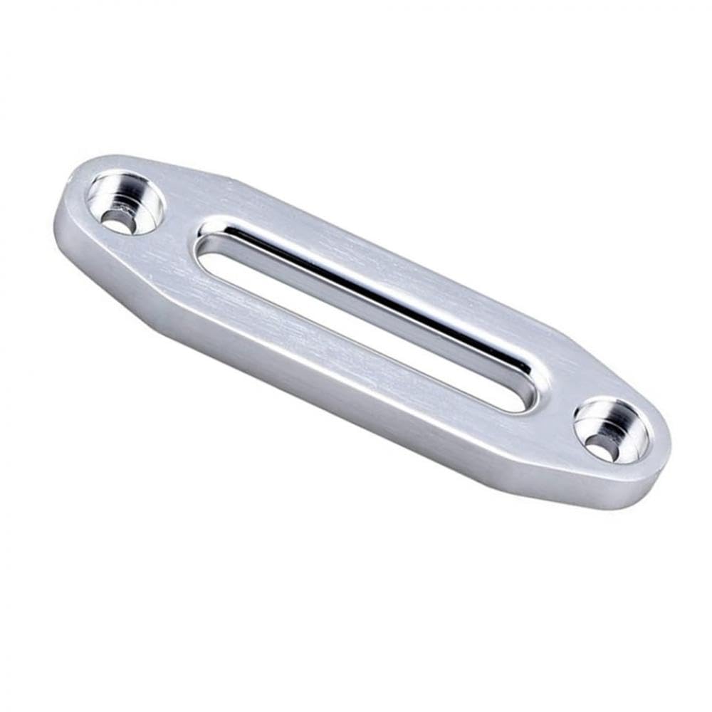 152 mm 6 Zoll Aluminium Hawse Fairlead für 4500 Pfund Winde kompatibel mit synthetischen Seil für 4WD 4x4 Recovery ATV-Zubehör für 4500-7000 Winden(Silver) von GNOVIATL