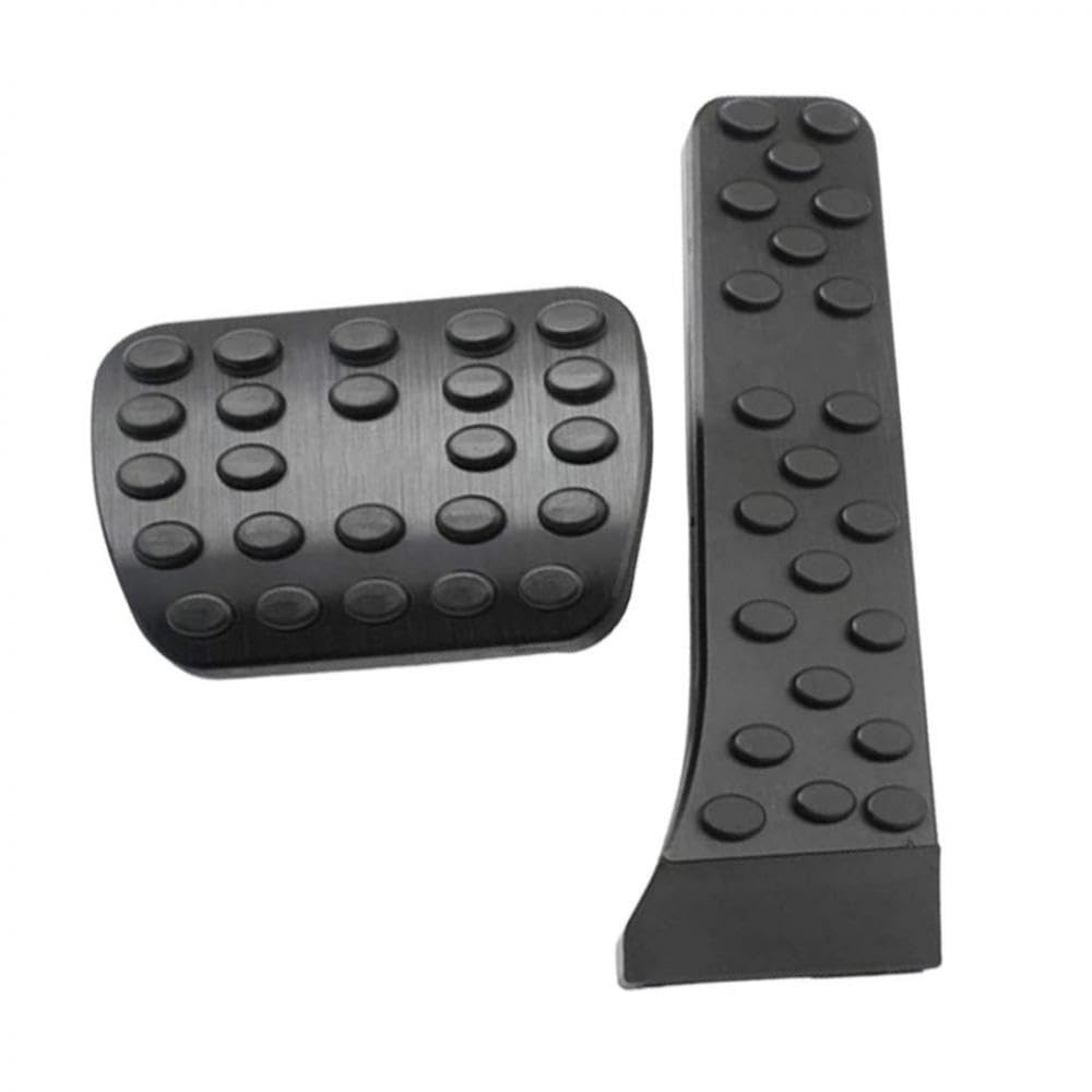 2pcs Aluminiumauto -Pedale Fußbremsbeschleuniger Gaspedalpolsterabdeckung kompatibel mit C CLS E GLK SLK W205 W212 W222(Black) von GNOVIATL