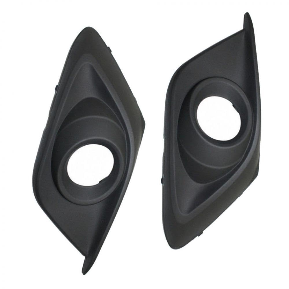 2pcs schwarzer Chrom vordere Stoßfänger Nebel Lampenlampe Abdeckung kompatibel mit 3 Axela 2014 2015 2016 BKD1-50-C11 BKD1-50-C21(Black) von GNOVIATL