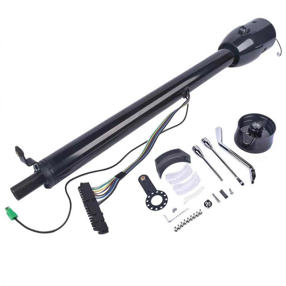 32 "Universal Tilt Lenksäule -Bodenschicht schwarz mit Adapter für kompatible Fahrzeuge 32 "Universal Tilt Lenksäule -Bodenschicht schwarz mit Adapter für kompatible Fahrzeuge von GNOVIATL