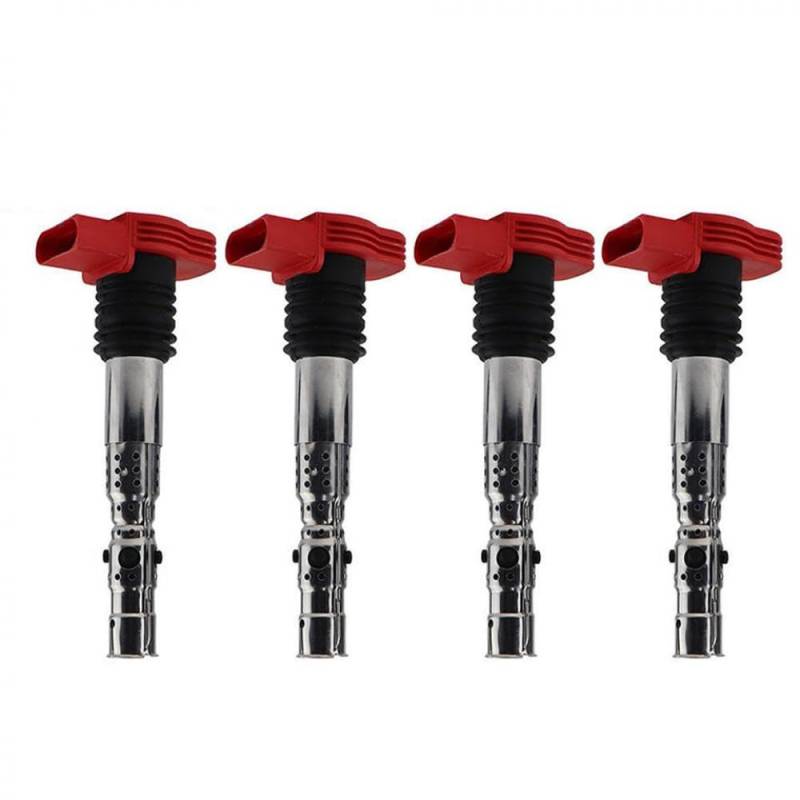 4PCS-Zündspulen kompatibel mit 06C905115a 06C905115m 06C905115 für A4 2002-2006 A6 2002-2004 Ersatzautomatische Teile von GNOVIATL