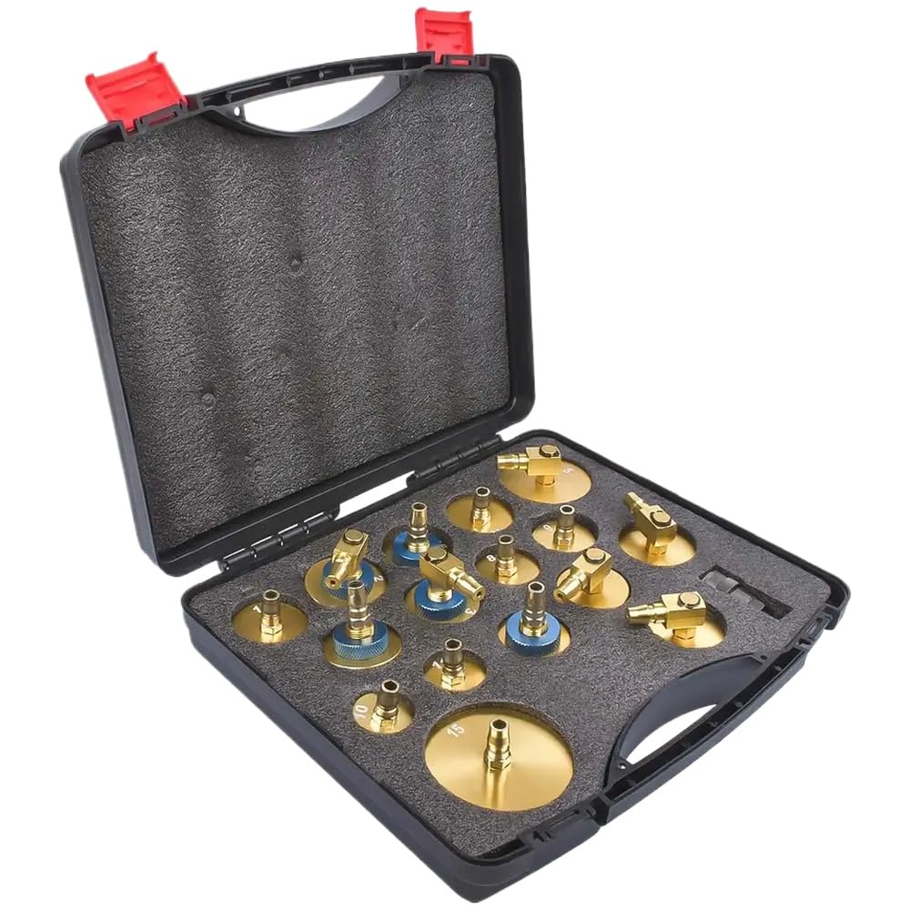 AP03 17pcs Bremsblutungsadapter Set kompatibel mit Autobremsblutungsgeräten AP03 17pcs Bremsblutungsadapter Set kompatibel mit Autobremsblutungsgeräten von GNOVIATL
