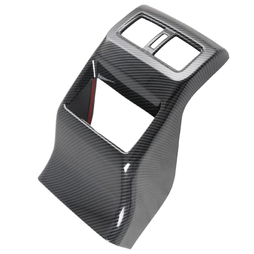 Heckluftauslassentleitungsabdeckung Wasserbecher Konsole Zigarette Leichterplatte Trimmkompatibel mit J12 2021 2022 Rogue 2023 2024(Black Carbon Fiber) von GNOVIATL