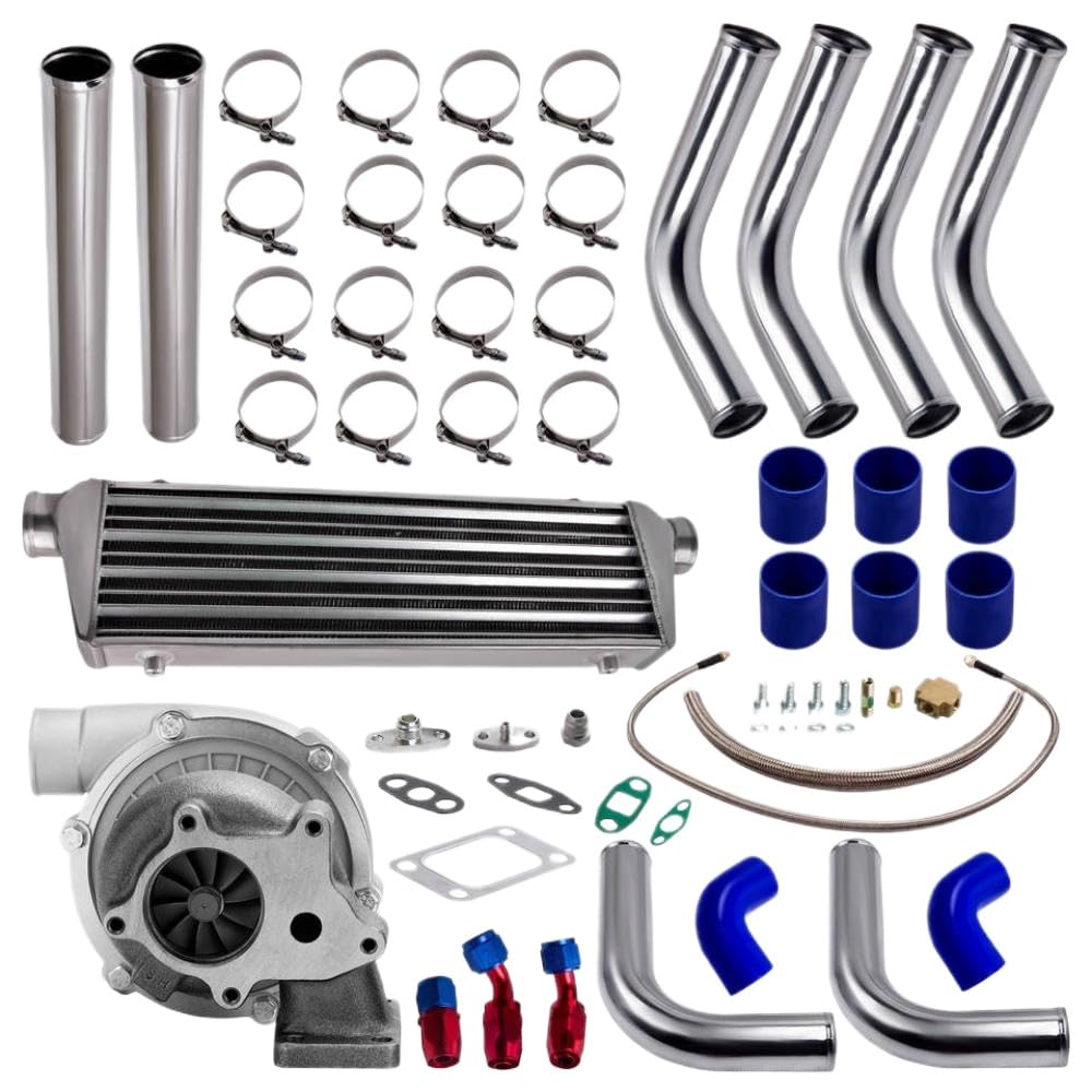 T3 T4 T04E57 A/R Turbo Intercooler Piping mit 5-Bolzen- und Ölfütterungsrücklauflinie kompatibel mit verschiedenen Turbo-Systemen T3 T4 T04E57 A/R Turbo Intercooler Piping mit 5-Bolzen- und Ölfütterungsrücklauflinie kompatibel mit verschiedenen Turbo-Systemen von GNOVIATL